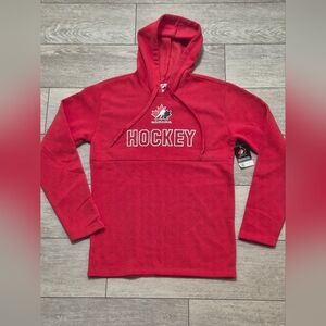 Officially Licensed Hockey Canada Men's Red Hoodie. Officially Licensed Product.